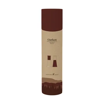 Cucumber salt and pepper grinder small 2 pieces - Red-brown - Sagaform
