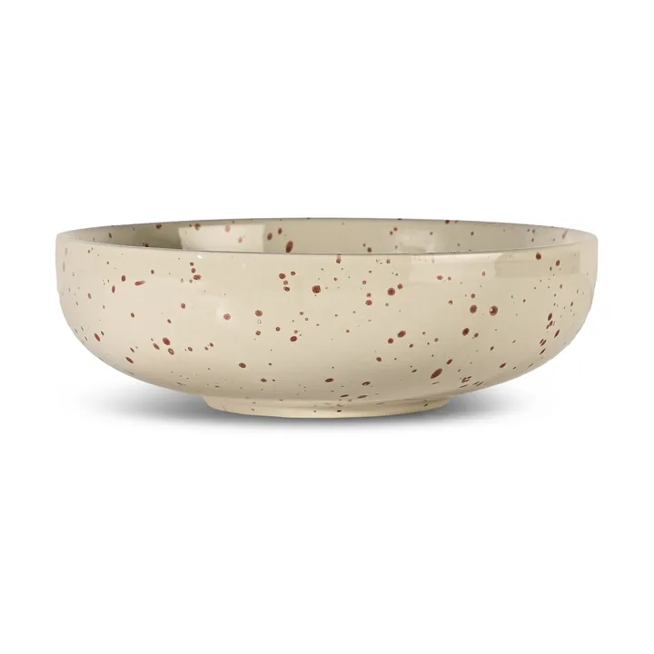 Ditte serving bowl - Beige-wine red - Sagaform