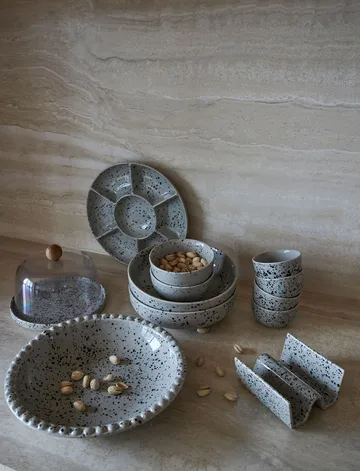 Ditte serving plate - grey-black - Sagaform