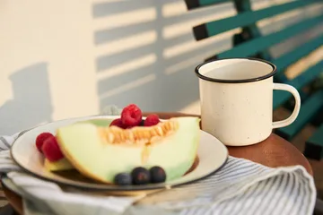 Doris enamel mug 35 cl - Beige - Sagaform