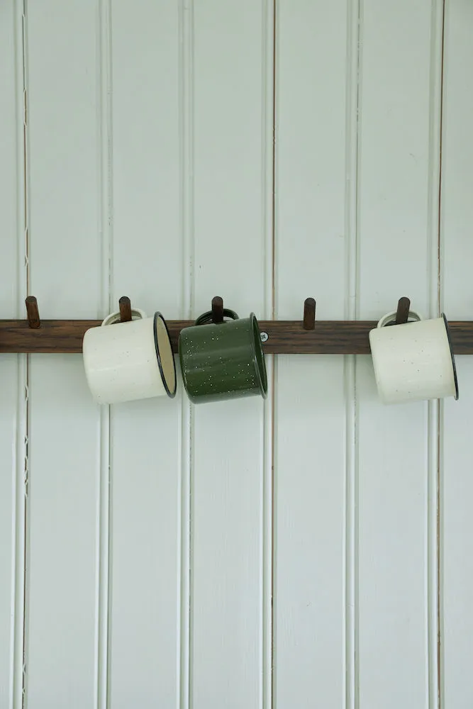 Doris enamel mug 35 cl, Green Sagaform