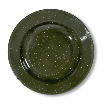 Doris enamel plate Ø20 cm - Green - Sagaform
