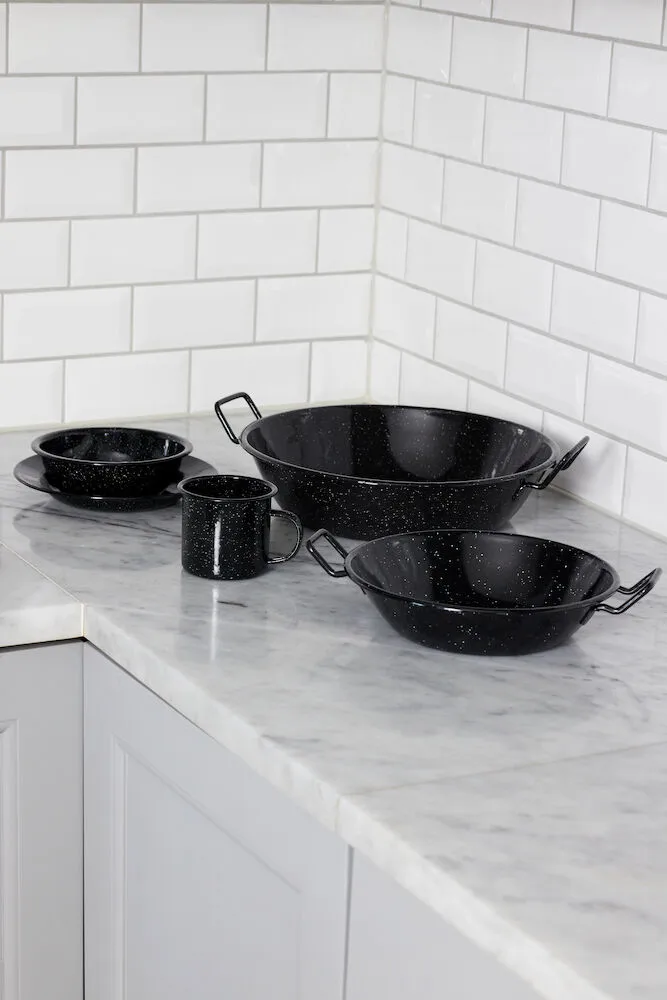 Doris enamelled wok small Ø23.5 cm, Black Sagaform