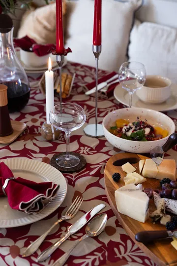 Edith napkin 45x45 cm 2-pack - Wine red - Sagaform