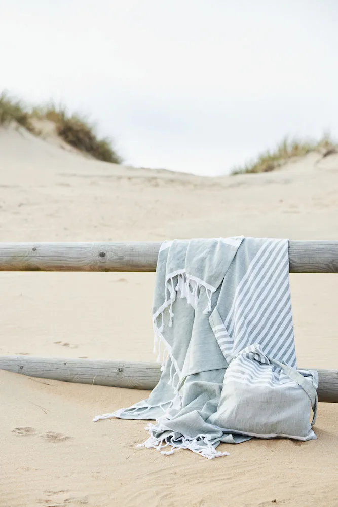 Ella Hamam bath towel 145x250 cm, Green Sagaform