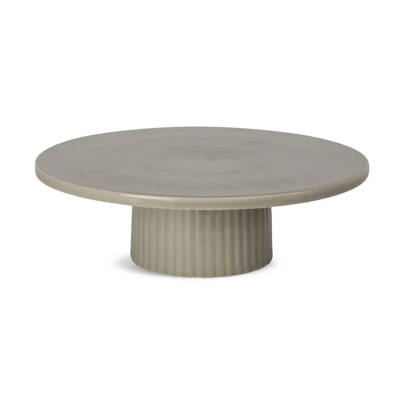 Flora cake plate Ø25.5 cm, Beige Sagaform