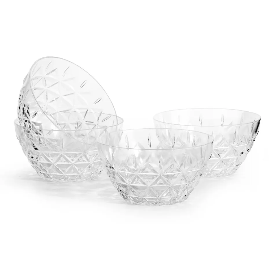 Picknick bowl 4-pack, clear Sagaform