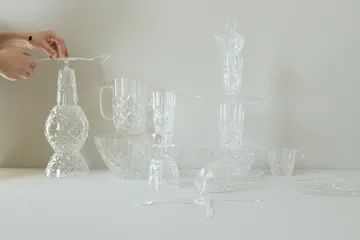 Picknick coffee cup 4-pack - Clear - Sagaform