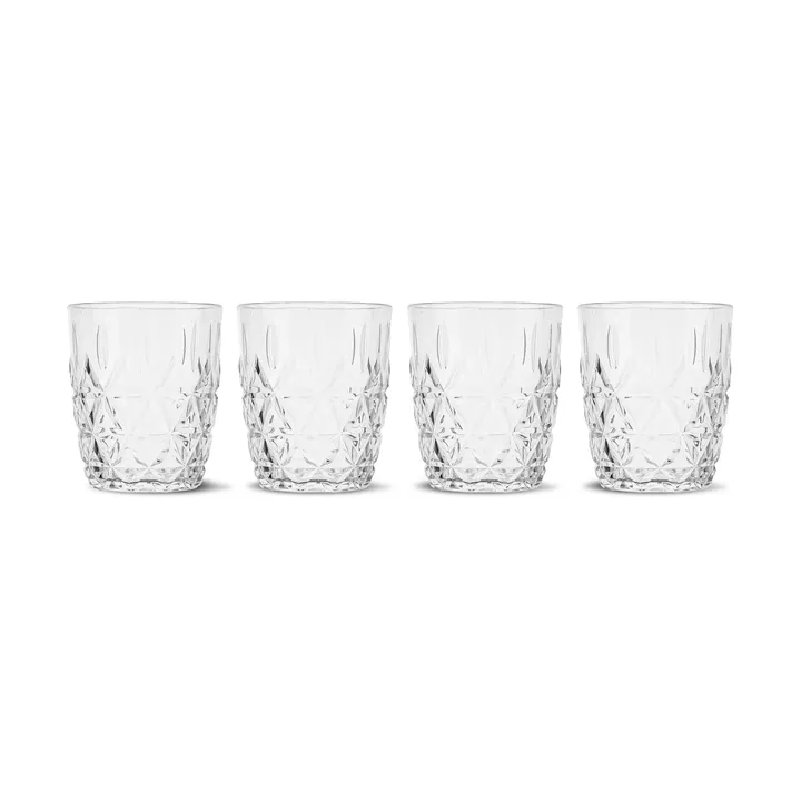 Picknick Juni water glass 28 cl 4-pack - Clear - Sagaform