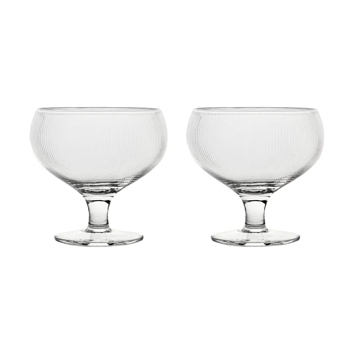 Sagaform Blanka champagne coupe 30 cl 2-pack - Clear - Sagaform