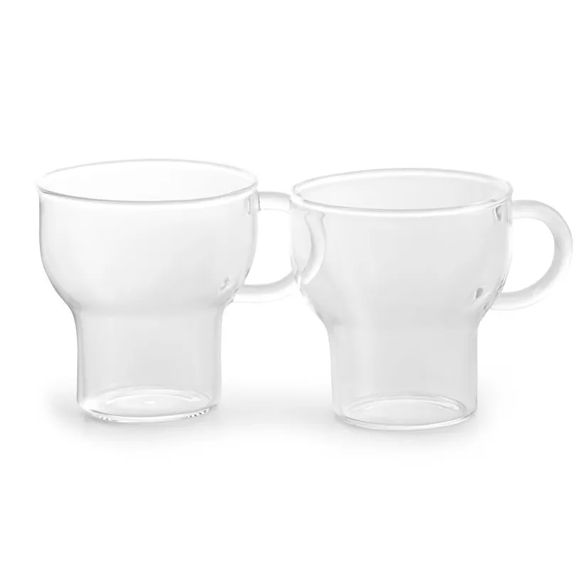 Sagaform glass mug 15 cl 2-pack, clear Sagaform