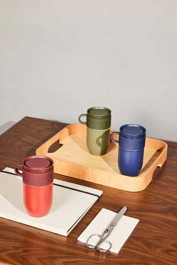 Ted car mug thermos mug 28 cm - Green - Sagaform