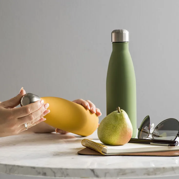 To Go steel bottle 0.5 liter, Green Sagaform
