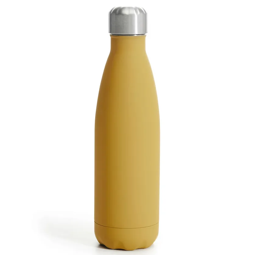 To Go steel bottle 0.5 liter, Yellow Sagaform