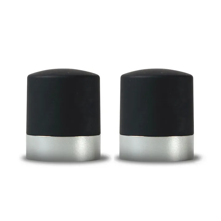 Wine and champagne cork 2-pack - Black-silver - Sagaform