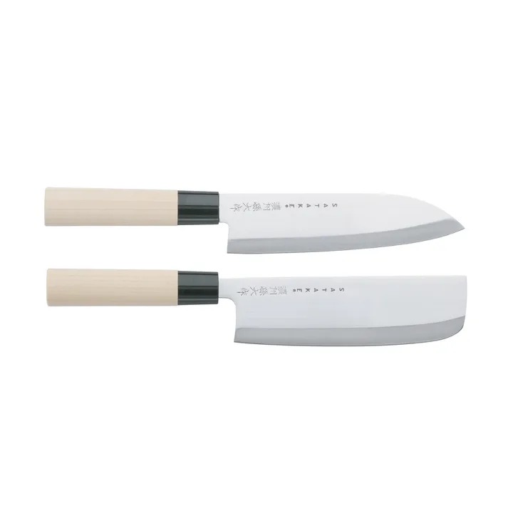 Satake Houcho knife set santoku & nakiri - 2 pieces - Satake