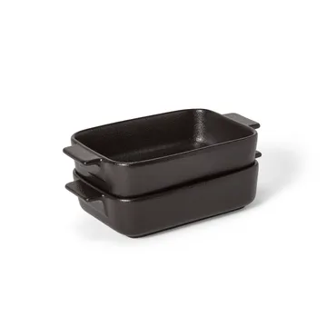 Satake oven dish porcelain black 2-pack - 19 cm - Satake