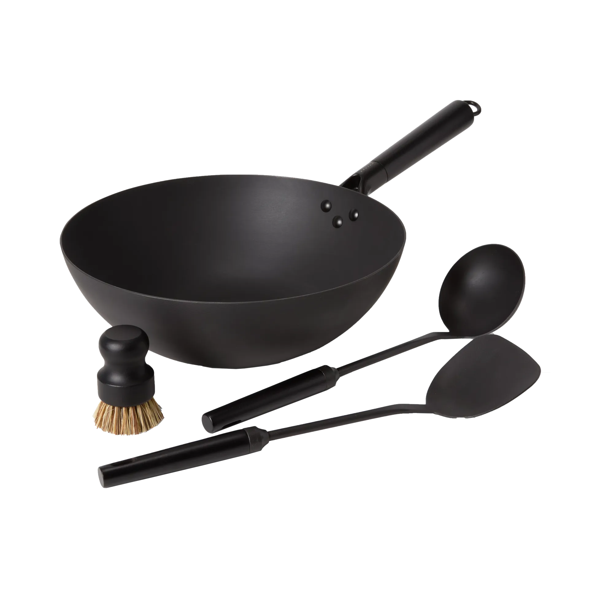 Satake wok set carbon steel, 4 pieces Satake