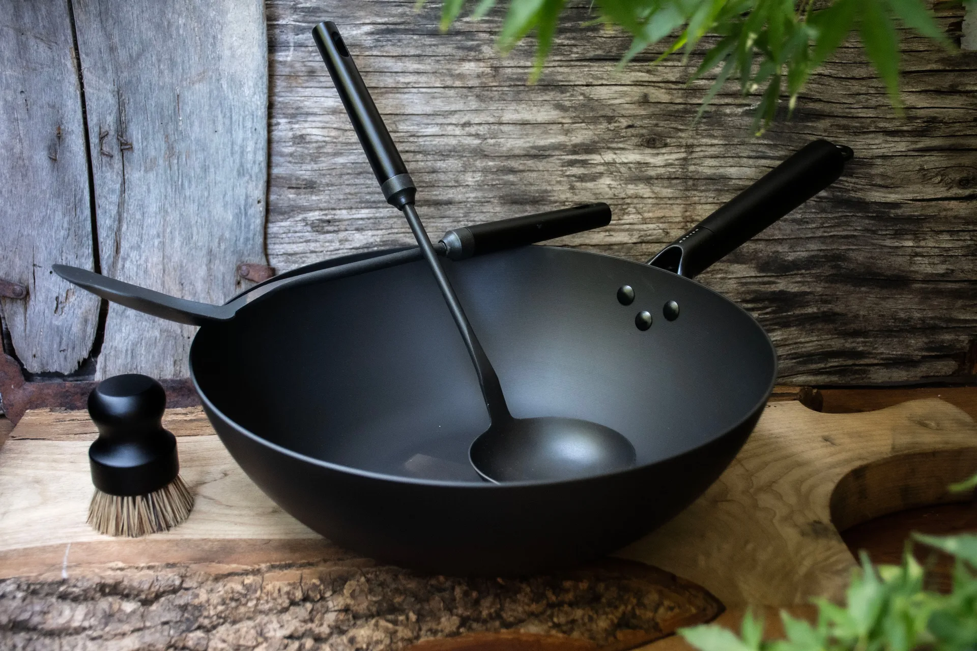Satake wok set carbon steel, 4 pieces Satake