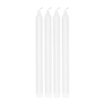 Ambiance tapered candle 4 pack 27 cm - White - Scandi Essentials
