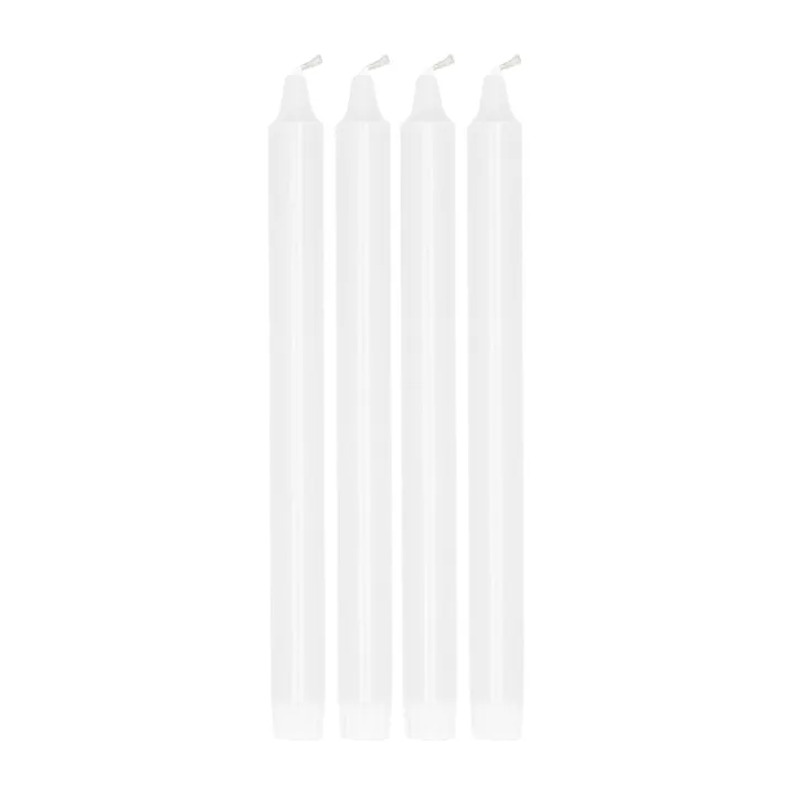 Ambiance tapered candle 4 pack 27 cm - White - Scandi Essentials