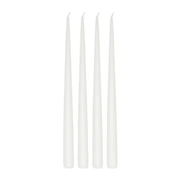 Atmosphere long candle 4 pack 32 cm - White - Scandi Essentials