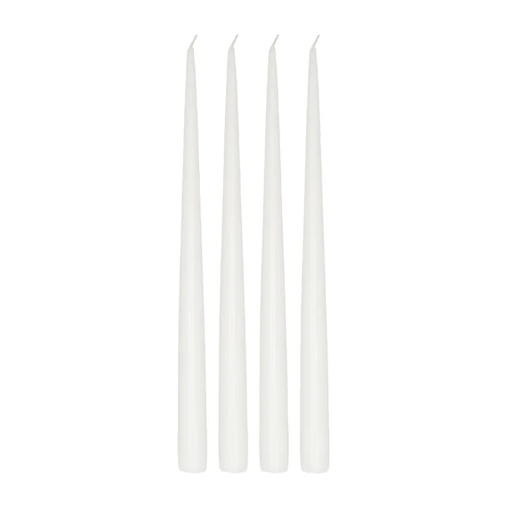 Atmosphere long candle 4 pack 32 cm - White - Scandi Essentials