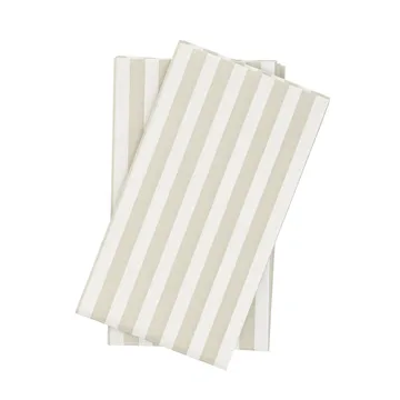 Bold Stripe paper napkin - White-beige, 15-pack, 33x40 cm - Scandi Essentials