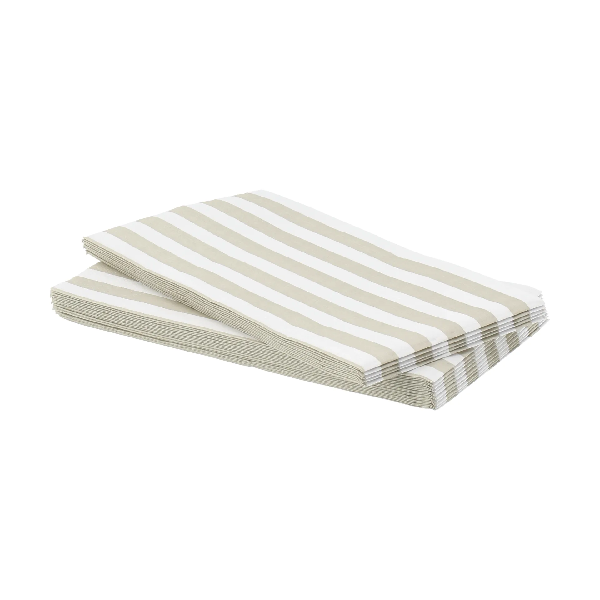 Bold Stripe paper napkin, White-beige, 15-pack, 33x40 cm Scandi Essentials