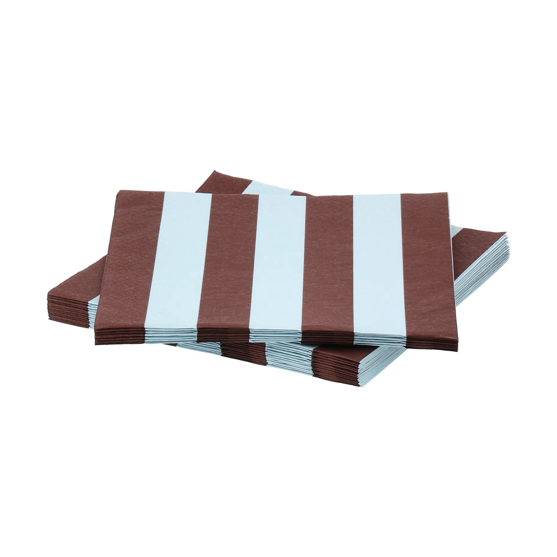 Bold Stripe paper napkin, Wine red-blue, 20-pack, 33x33 cm Scandi Essentials