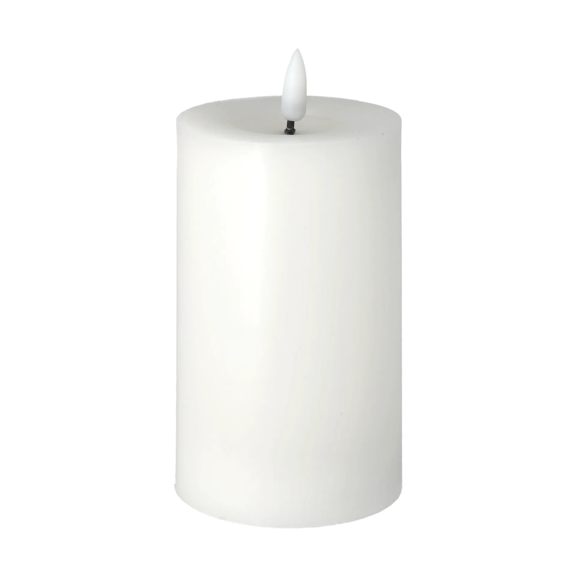 Bright Melt block candle 15 cm, White Scandi Essentials