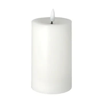 Bright Melt block candle 15 cm - White - Scandi Essentials