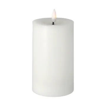 Bright Melt block candle 15 cm - White - Scandi Essentials