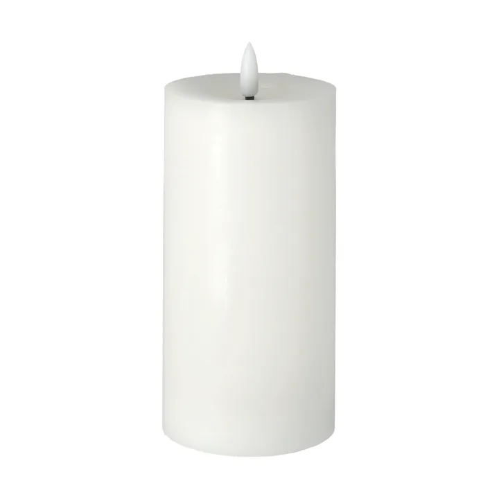 Bright Melt block candle 17,5 cm - White - Scandi Essentials