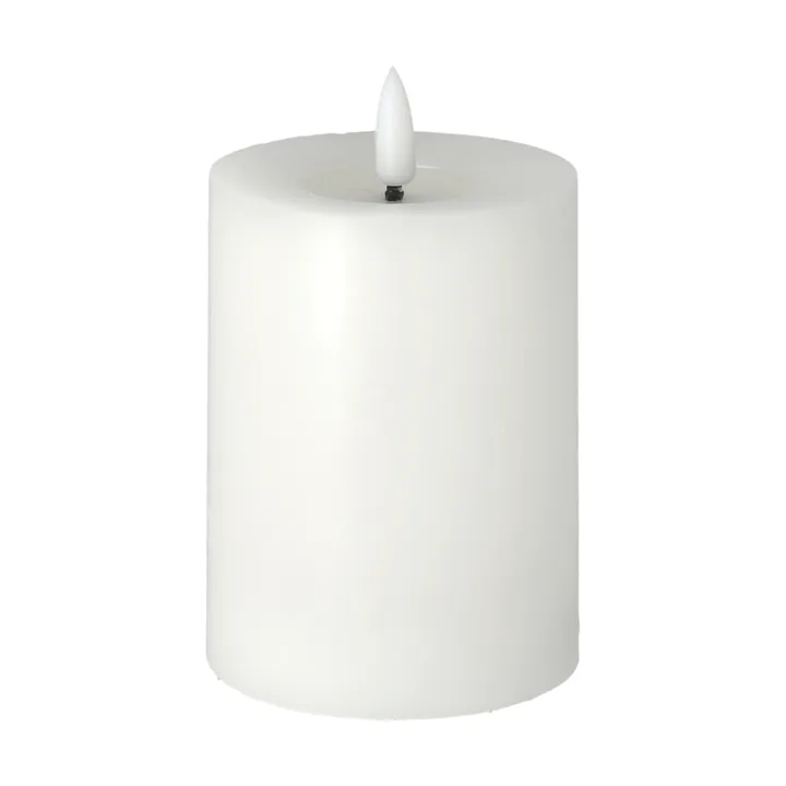 Bright Melt block candle LED 12,5 cm - White - Scandi Essentials