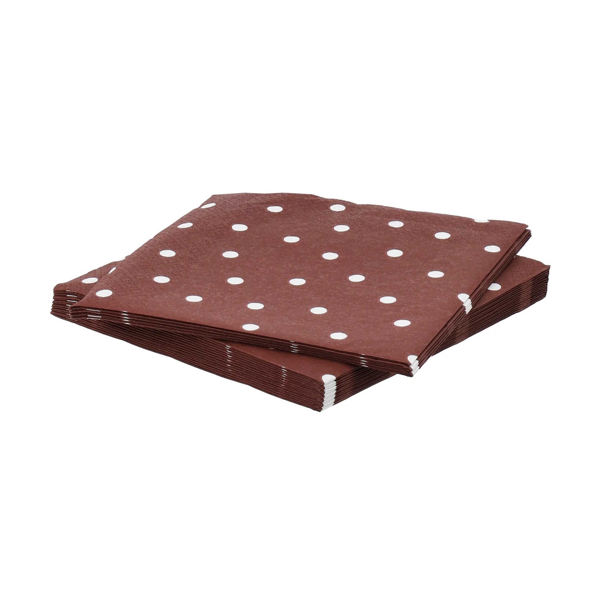 Fine dots paper napkin, Wine red-white, 20-pack, 33x33 cm Scandi Essentials