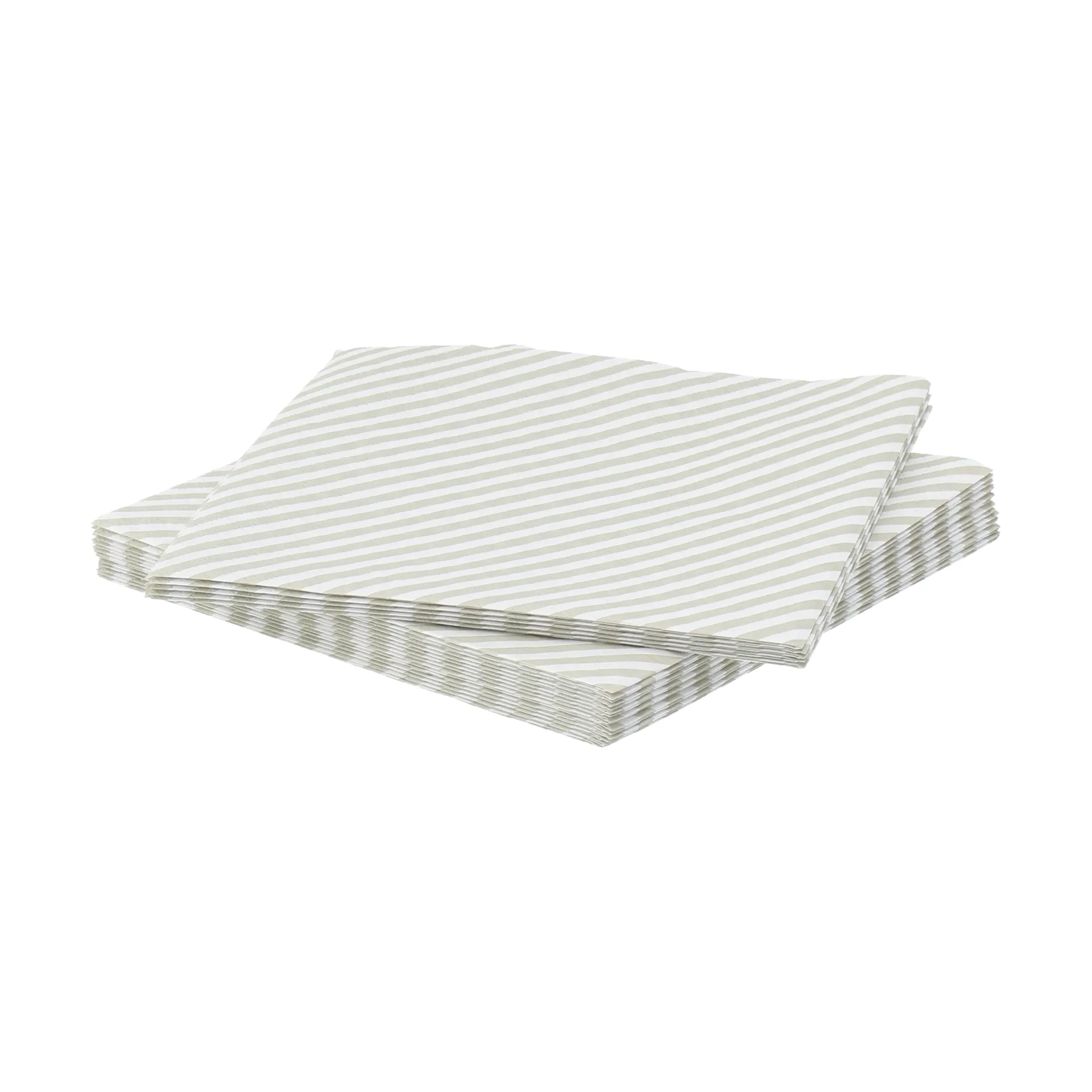 Fine stripe paper napkin, White-beige, 20-pack, 33x33 cm Scandi Essentials