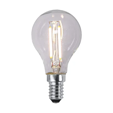 Lit dimmable light bulb E14 150lm LED filament - Clear, 3000K - Scandi Essentials