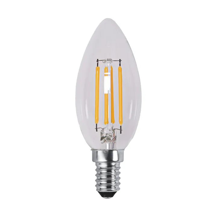Lit dimmable light bulb E14 250lm filament - Clear, 2100K - Scandi Essentials