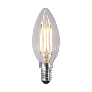 Lit dimmable light bulb E14 250lm filament - Clear, 3000K - Scandi Essentials