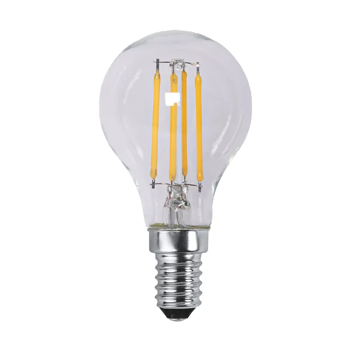 Lit dimmable light bulb E14 250lm LED filament - Clear, 3000K - Scandi Essentials