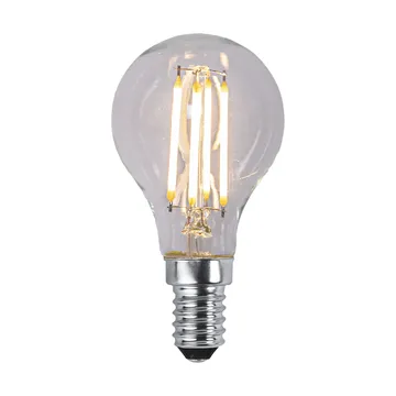 Lit dimmable light bulb E14 250lm LED filament - Clear, 3000K - Scandi Essentials