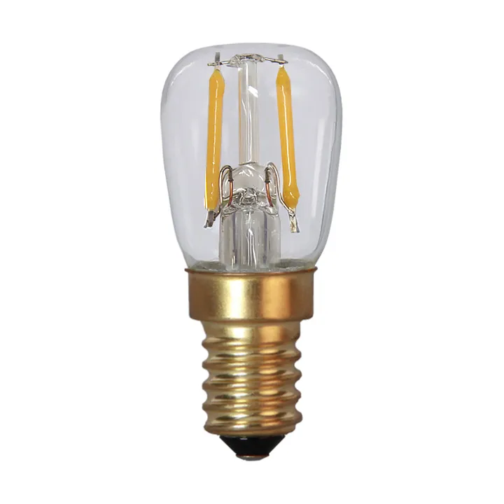 Lit dimmable light bulb E14 60lm filament - Clear, 2100K - Scandi Essentials