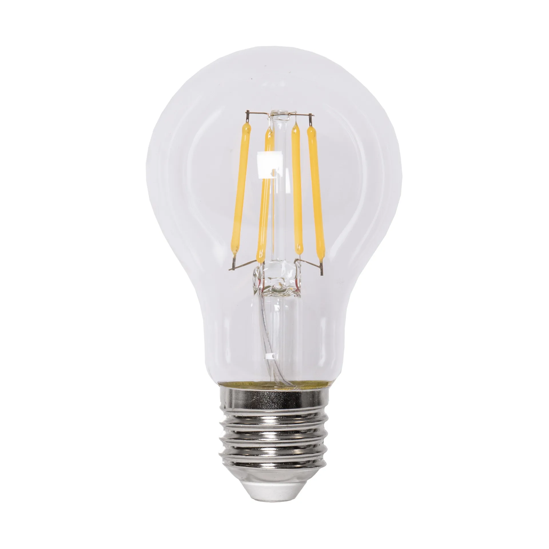 Lit dimmable light bulb E27 470lm, Clear, 2100K Scandi Essentials