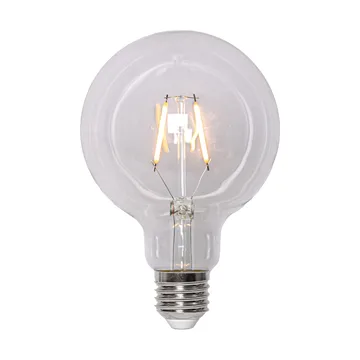 Lit dimmable light bulb E27 G95 150lm - Clear, 2100K - Scandi Essentials