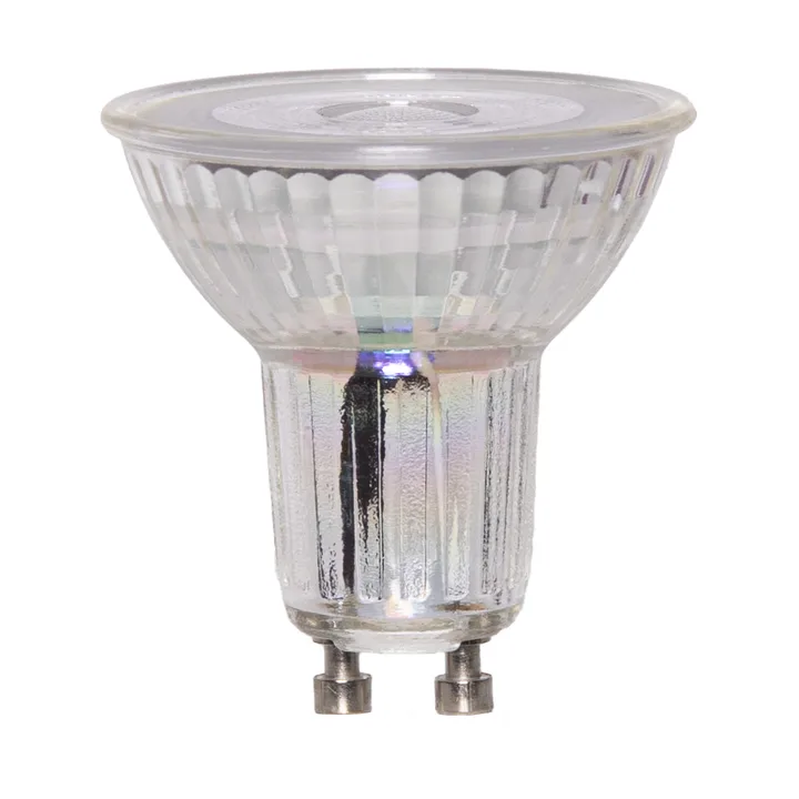 Lit dimmable light bulb GU10 230lm glass 36° - Clear - Scandi Essentials