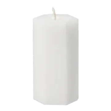 Luminous Spider web block candle - Ø6x10 cm - Scandi Essentials
