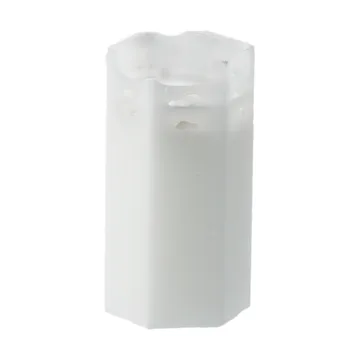 Luminous Spider web block candle - Ø6x10 cm - Scandi Essentials
