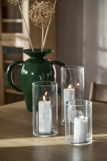 Luminous Spider web block candle - Ø6x10 cm - Scandi Essentials