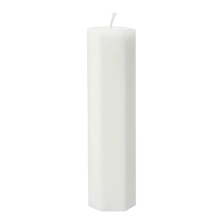 Luminous Spider web block candle - Ø6x20 cm - Scandi Essentials